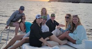 people on a boat tour